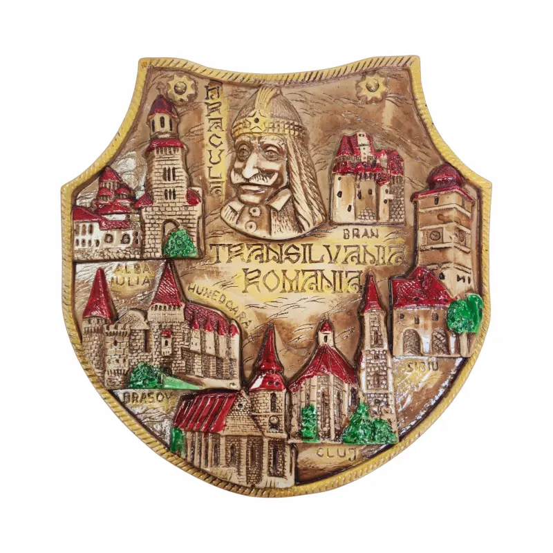 Placheta ipsos romania, suvenir gift shop, 16x24x2.5 cm, model es9669 d